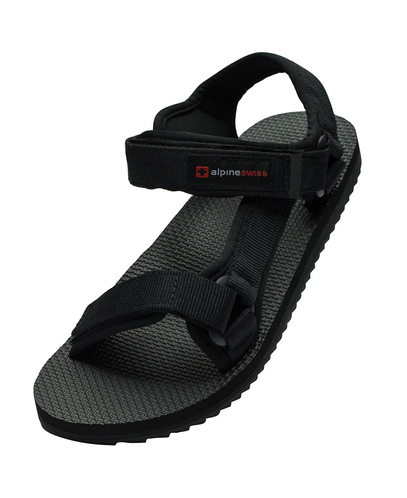 Alpine Swiss Men's Reid Sport Sandals Athletic Open Toe Outdoor Walking Shoe Adjustable Strap Cushion Eva Footbed Durable Stylish Summer Comfort Sanda
