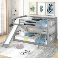 Streamdale Full Over Bunk Bed With Convertible Slide And Ladder