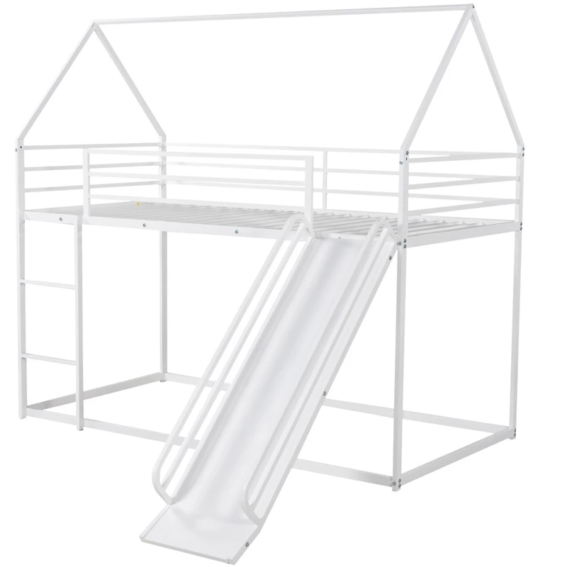 Streamdale Twin Over House Bunk Bed With Ladder And Slide