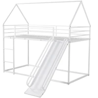 Streamdale Twin Over House Bunk Bed With Ladder And Slide