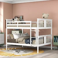 Streamdale Full Over Bunk Bed With Ladder For Bedroom, Guest Room Furniture