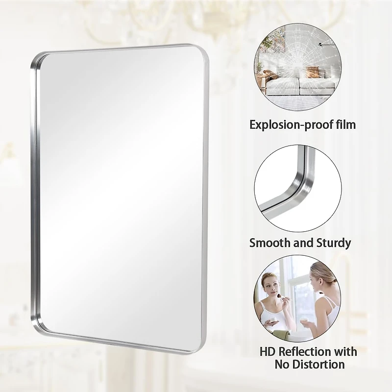 Homlux Rectangular Wall Mounted Mirror