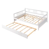 Streamdale Full Daybed Wood Bed With Twin Trundle