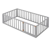 Streamdale Twin Wood Daybed Frame With Fence