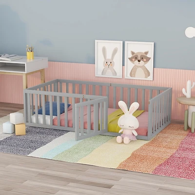 Streamdale Twin Wood Daybed Frame With Fence