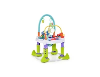 Slickblue Kids 4-in-1 Baby Bouncer Activity Center with 3 Adjustable Heights-Green