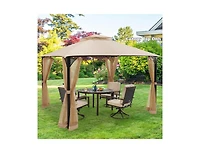 Slickblue 10 x 12 Feet Gazebo Replacement Top with Air Vent and Drainage Holes