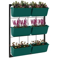 3-Tier Vertical Hanging Wall Planter for Outdoor and Indoor Spaces