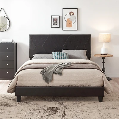 Streamdale Queen Pu Upholstered Platform Bed Frame