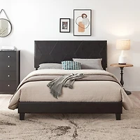 Streamdale Queen Pu Upholstered Platform Bed Frame