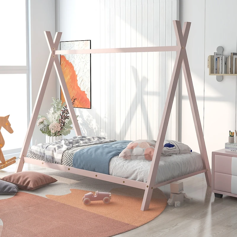 Streamdale Metal Twin Tent House Bed Frame
