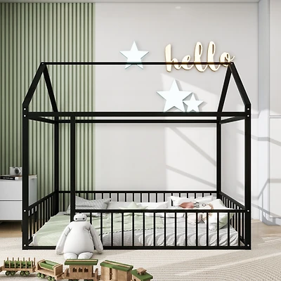 Streamdale Twin Metal Bed with Fence