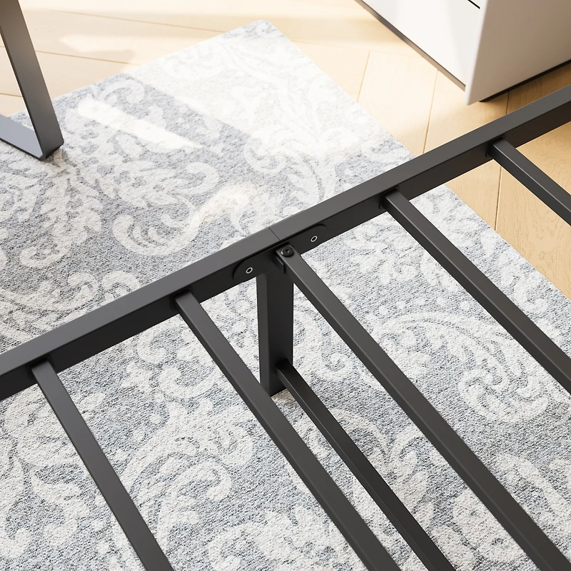 Streamdale Metal Platform Bed Frame With Headboard No Box Spring Needed Twin