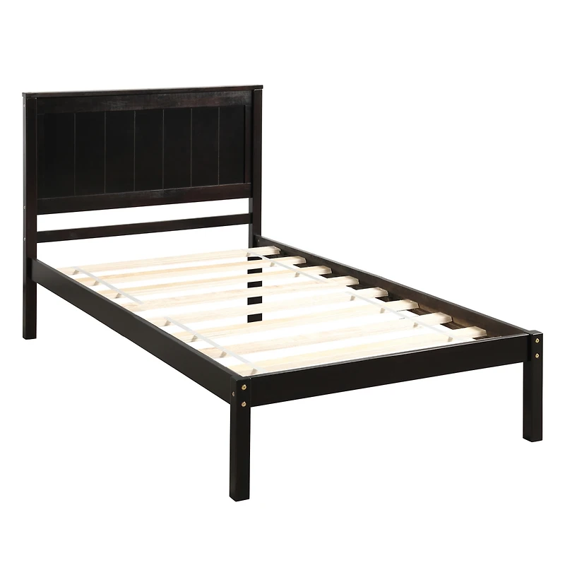 Streamdale Queen Platform Bed Frame, Wood Slats