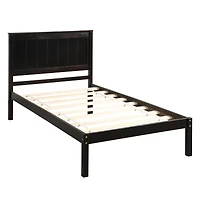 Streamdale Queen Platform Bed Frame, Wood Slats