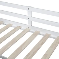 Streamdale Twin Low Loft Bed With Rolling Desk, Shelf And Drawers