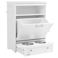 Multi-Purpose Pet Feeder Station Home, Office, or Bedroom Storage