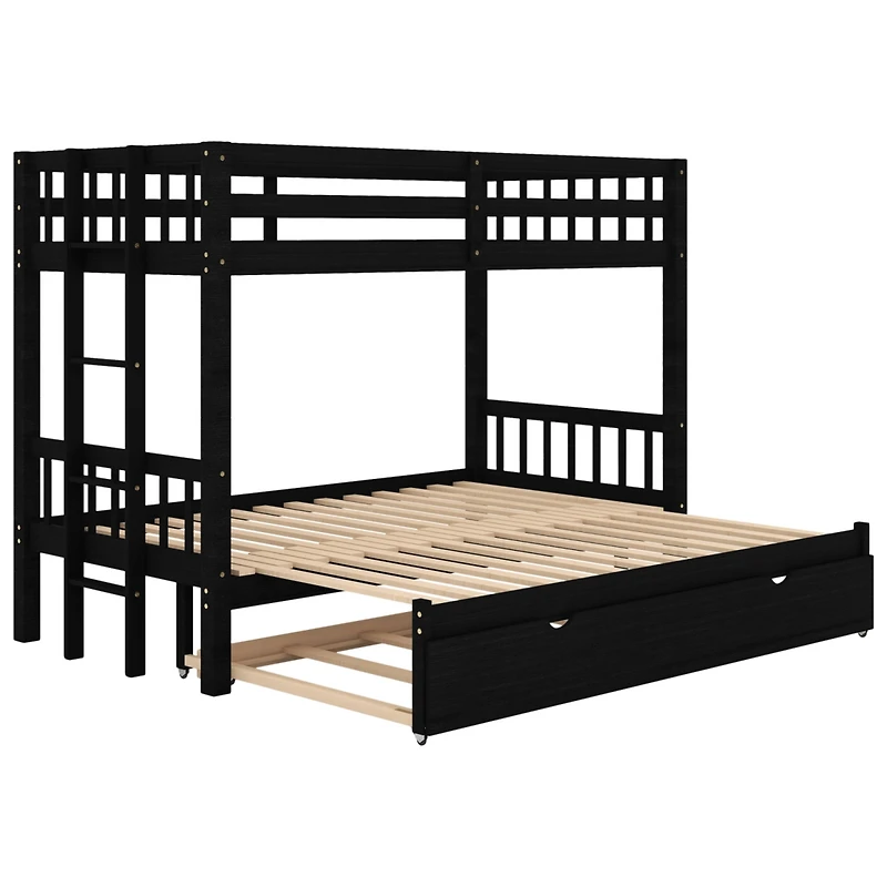 Streamdale Twin Over Pull-Out Bunk Bed With Trundle