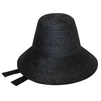 Brunna.co Meg Jute Straw Hat In Black