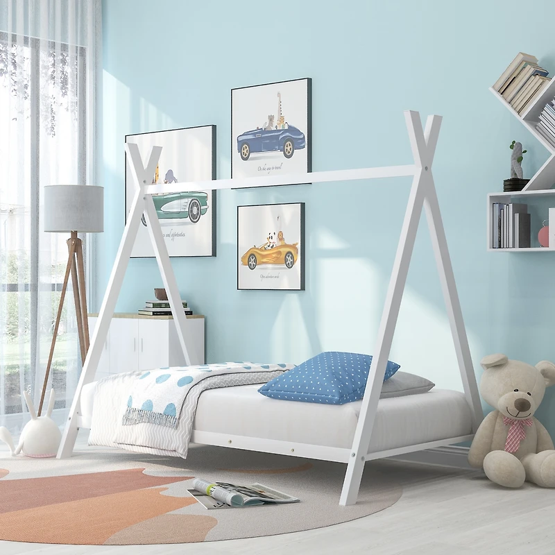 Streamdale Metal Twin Tent House Bed Frame