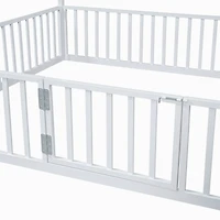 Streamdale Twin Metal House Bed With Fence And Door