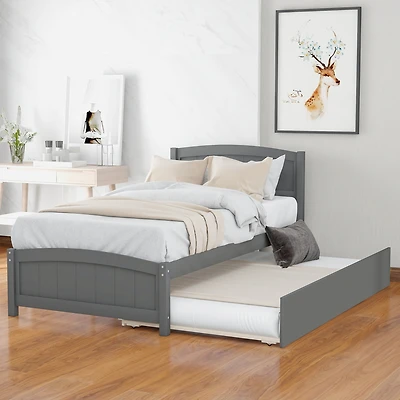 Streamdale Twin Platform Bed With Trundle