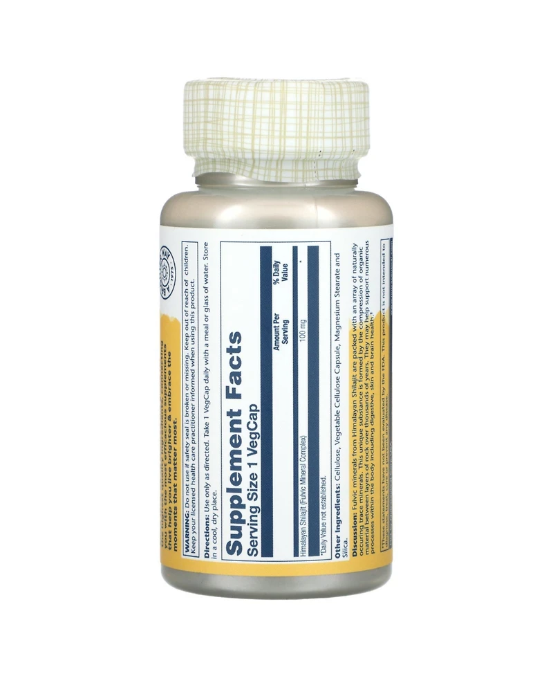 Solaray Fulvic Minerals 100 mg