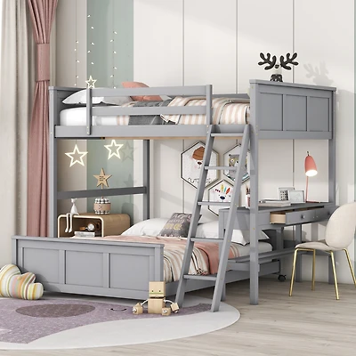 Streamdale Full Over Bunk Bed With Desk
