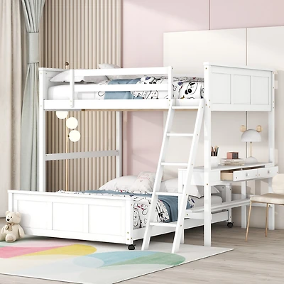 Streamdale Full Over Bunk Bed With Desk
