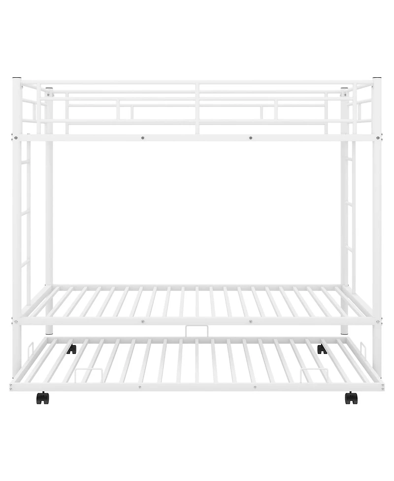 Simplie Fun Twin Over Twin Bunk Bed With Trundle