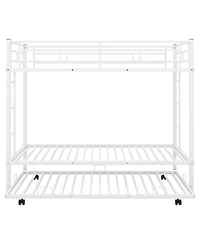 Simplie Fun Twin Over Twin Bunk Bed With Trundle