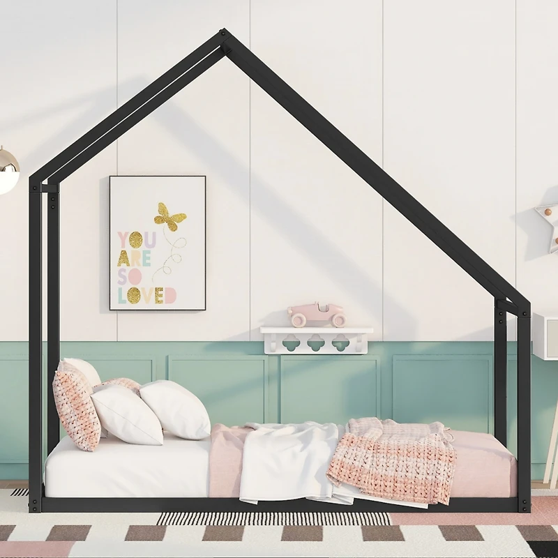 Streamdale Twin Metal House Bed Kids