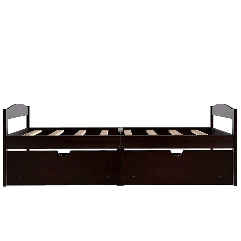 Streamdale Twin Platform Bed, With Two Drawers