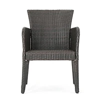 Streamdale Wicker Patio Dining Chairs - Set of 2, Weather Resistant