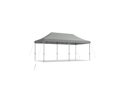 Slickblue 10 x 20 Feet Adjustable Folding Heavy Duty Sun Shelter with Carrying Bag