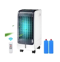 Slickblue 110V Portable Cooling Evaporative Fan with 3-Speed and 8H Timer Function