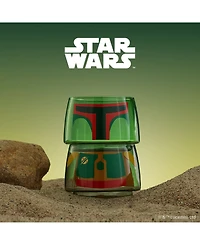 JoyJolt Star Wars Stackable Character Collection Boba Fett Drinking Glasses