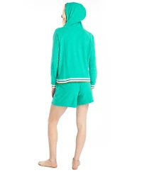 Ocean Pacific Women's Sunset Chaser Hoodie Short Set