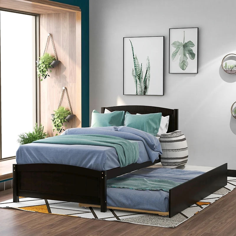 Streamdale Twin Platform Bed With Trundle