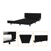 Streamdale Nimmo Twin Bed Frame Black Wengue