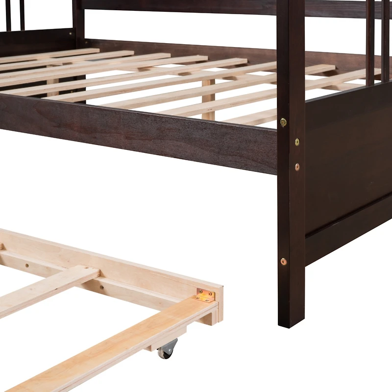 Streamdale Full Daybed Wood Bed With Twin Trundle