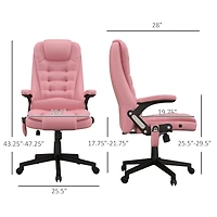 Homcom High-Back Vibration Massage Chair, Heating Office
