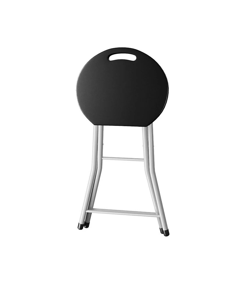 Slickblue 28 Inch Portable Folding Stools with 330lbs Limited Sturdy Frame