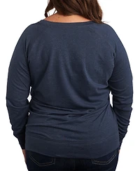 Hybrid Apparel Falling Stars Plus Graphic Pullover
