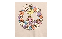 Hybrid Apparel Woodstock Floral Peace Sign Plus Graphic Pullover