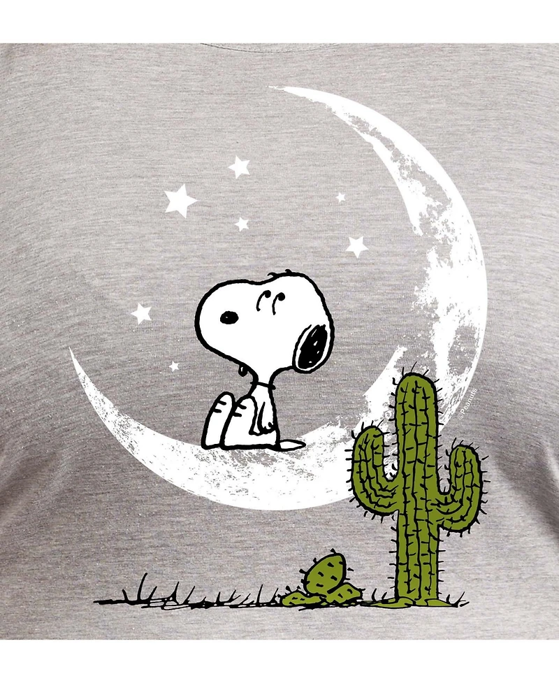 Hybrid Apparel Snoopy Desert On Moon Plus Graphic Tank