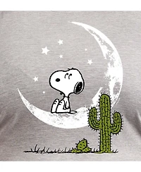 Hybrid Apparel Snoopy Desert On Moon Plus Graphic Tank