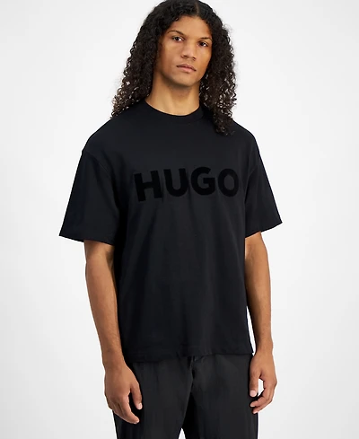 Hugo Boss Men's Oversized Fit Short Sleeve Crewneck Logo T-Shirt