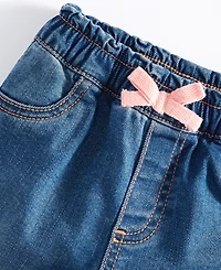 Baby Girls Bow Jeans, Exclusively at Macy's