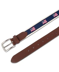 Club Room Men's Flag Ribbon Belt, Created for Macy's